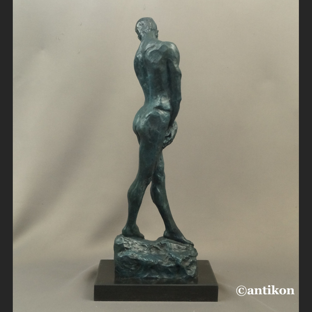 Auguste Rodin rzeźba Adam z brązu 