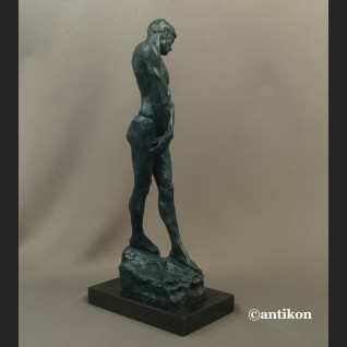 Auguste Rodin rzeźba Adam z brązu 