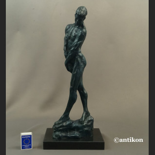Auguste Rodin rzeźba Adam z brązu 