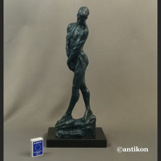 Auguste Rodin rzeźba Adam z brązu 