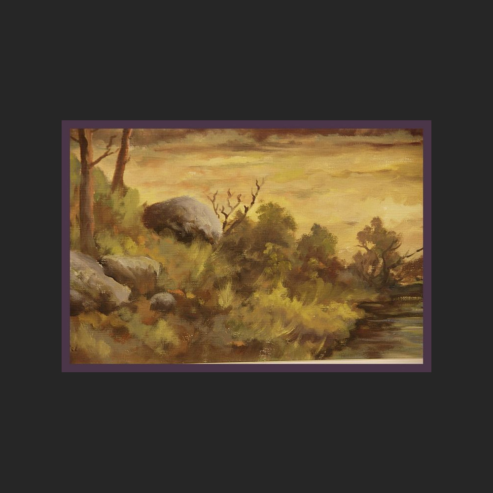 Obraz olejny impresja Jesienna polana Obraz olejny impresja Jesienna polana