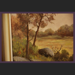 Obraz olejny impresja Jesienna polana Obraz olejny impresja Jesienna polana