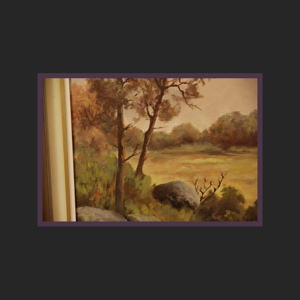 Obraz olejny impresja Jesienna polana Obraz olejny impresja Jesienna polana