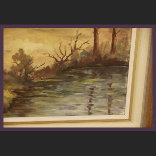 Obraz olejny impresja Jesienna polana Obraz olejny impresja Jesienna polana