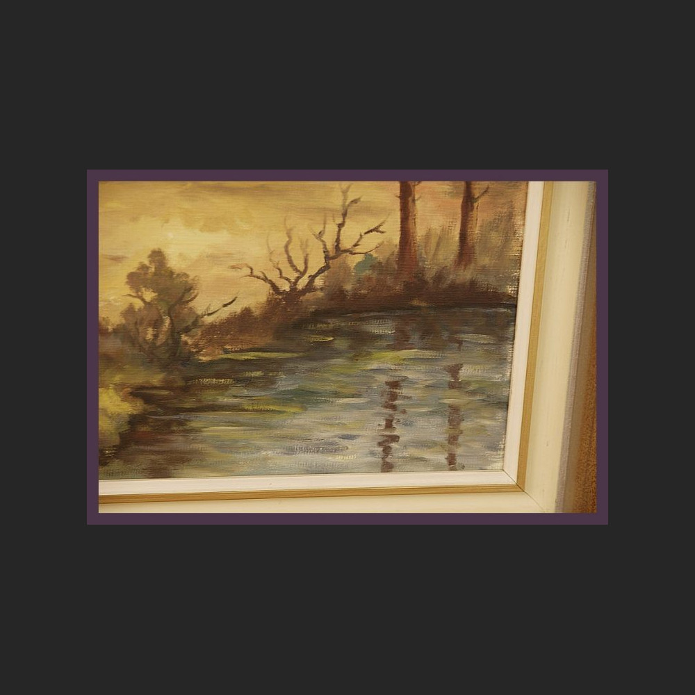 Obraz olejny impresja Jesienna polana Obraz olejny impresja Jesienna polana