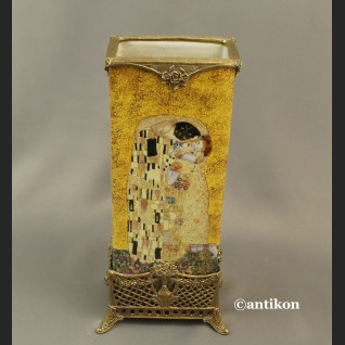 Wazon Klimt Pocałunek zdobiony brązem Wazon Klimt Pocałunek zdobiony brązem