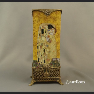 Wazon Klimt Pocałunek zdobiony brązem 