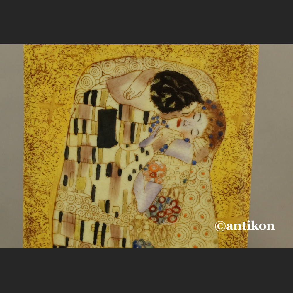 Wazon Klimt Pocałunek zdobiony brązem Wazon Klimt Pocałunek zdobiony brązem