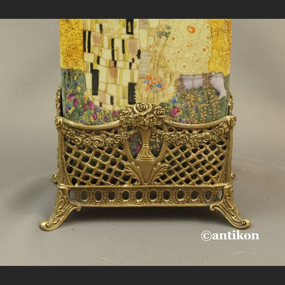 Wazon Klimt Pocałunek zdobiony brązem Wazon Klimt Pocałunek zdobiony brązem