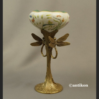 Wazon z ważkami w stylu secesyjnym 