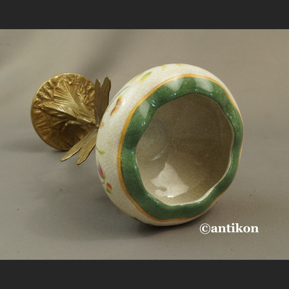 Wazon z ważkami w stylu secesyjnym 