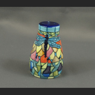 Solniczka z ważkami ceramiczna malowana 