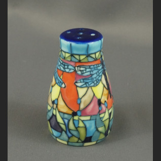 Solniczka z ważkami ceramiczna malowana 