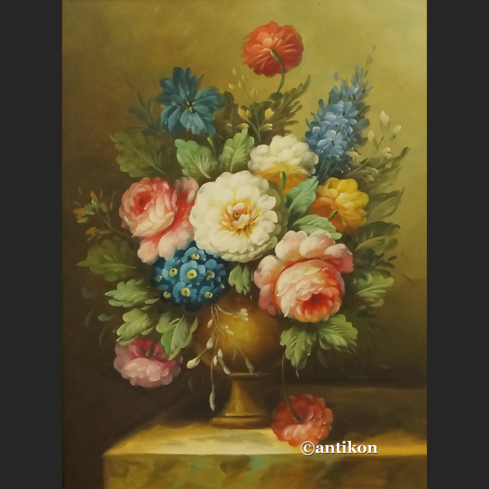 Kwiaty w stylu flamandzkim obraz na płótnie  Kwiaty w stylu flamandzkim obraz na płótnie