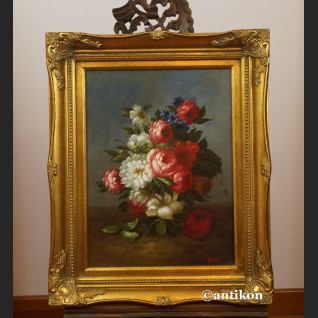 Flamandzki bukiet kwiatów obraz olejny 
