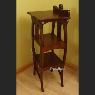 Postument drewniany stolik secesyjny Postument drewniany stolik secesyjny