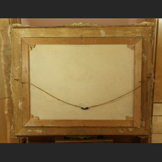 Pejzaż nad jeziorem obraz w ramie Pejzaż nad jeziorem obraz w ramie