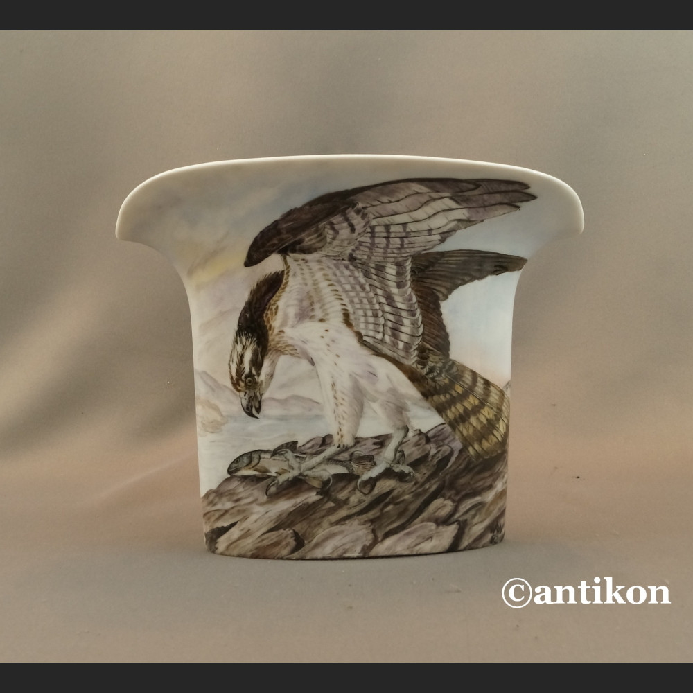 Wazon z orłem Hutschenreuther myśliwski 