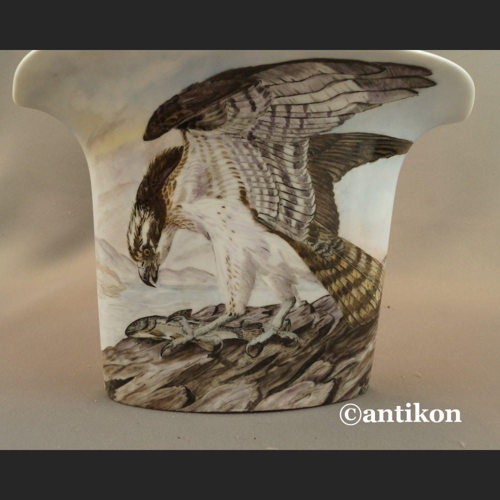 Wazon z orłem Hutschenreuther myśliwski 