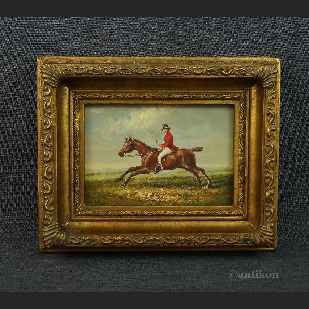 Obraz olejny koń w galopie miniatura 