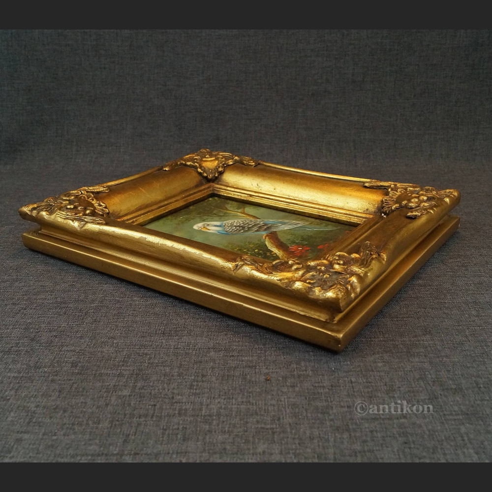 Obraz ptak na gałęzi papużka miniatura Obraz ptak na gałęzi papużka miniatura