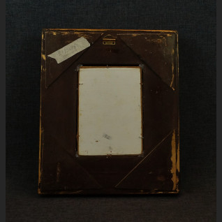 Portret dziewczyny z lusterkiem miniatura w ramie 