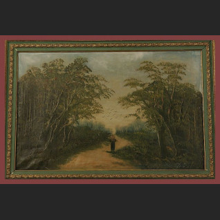 Stary obraz Nastrojowy spacer Stary obraz Nastrojowy spacer