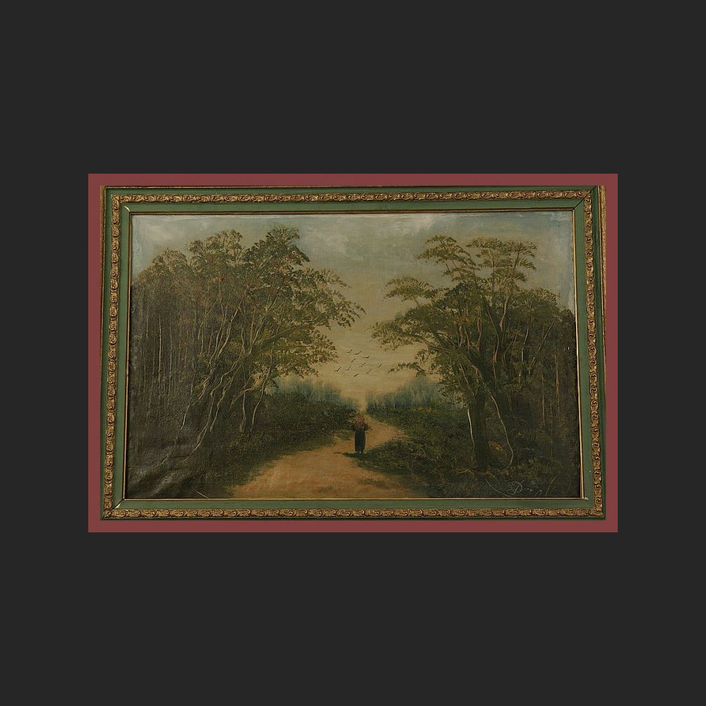 Stary obraz Nastrojowy spacer Stary obraz Nastrojowy spacer