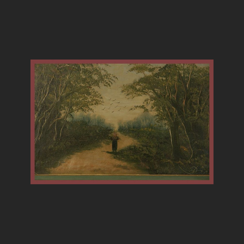 Stary obraz Nastrojowy spacer Stary obraz Nastrojowy spacer