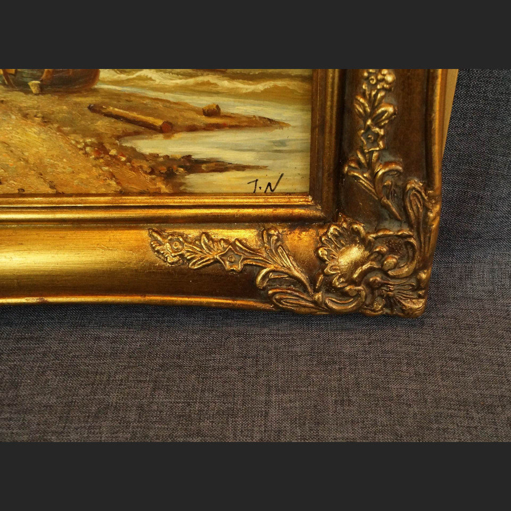 Obraz brzeg morza flamandzkie malarstwo Obraz brzeg morza flamandzkie malarstwo