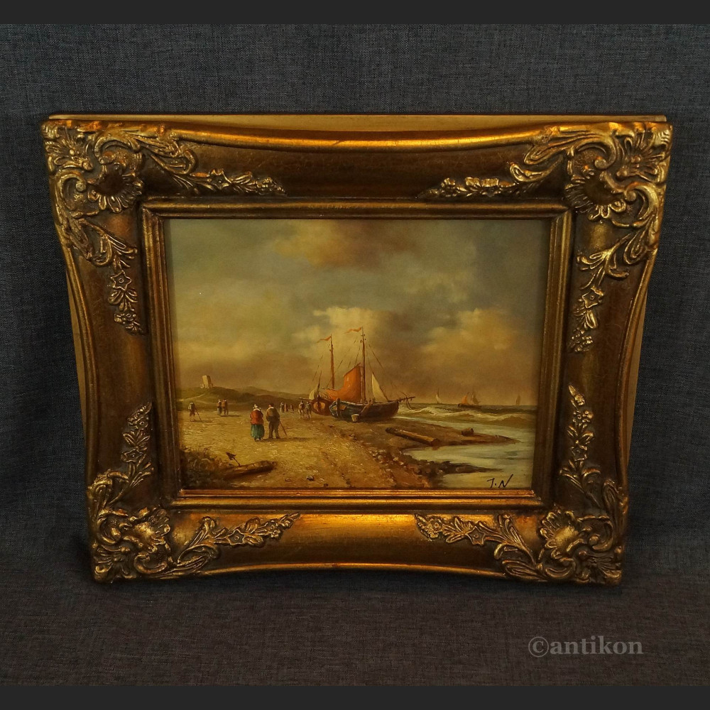 Obraz brzeg morza flamandzkie malarstwo Obraz brzeg morza flamandzkie malarstwo