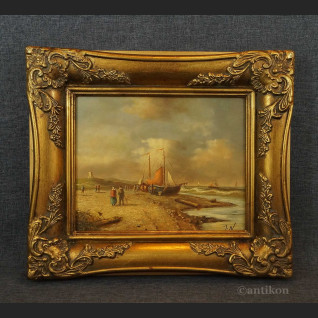 Obraz brzeg morza flamandzkie malarstwo Obraz brzeg morza flamandzkie malarstwo