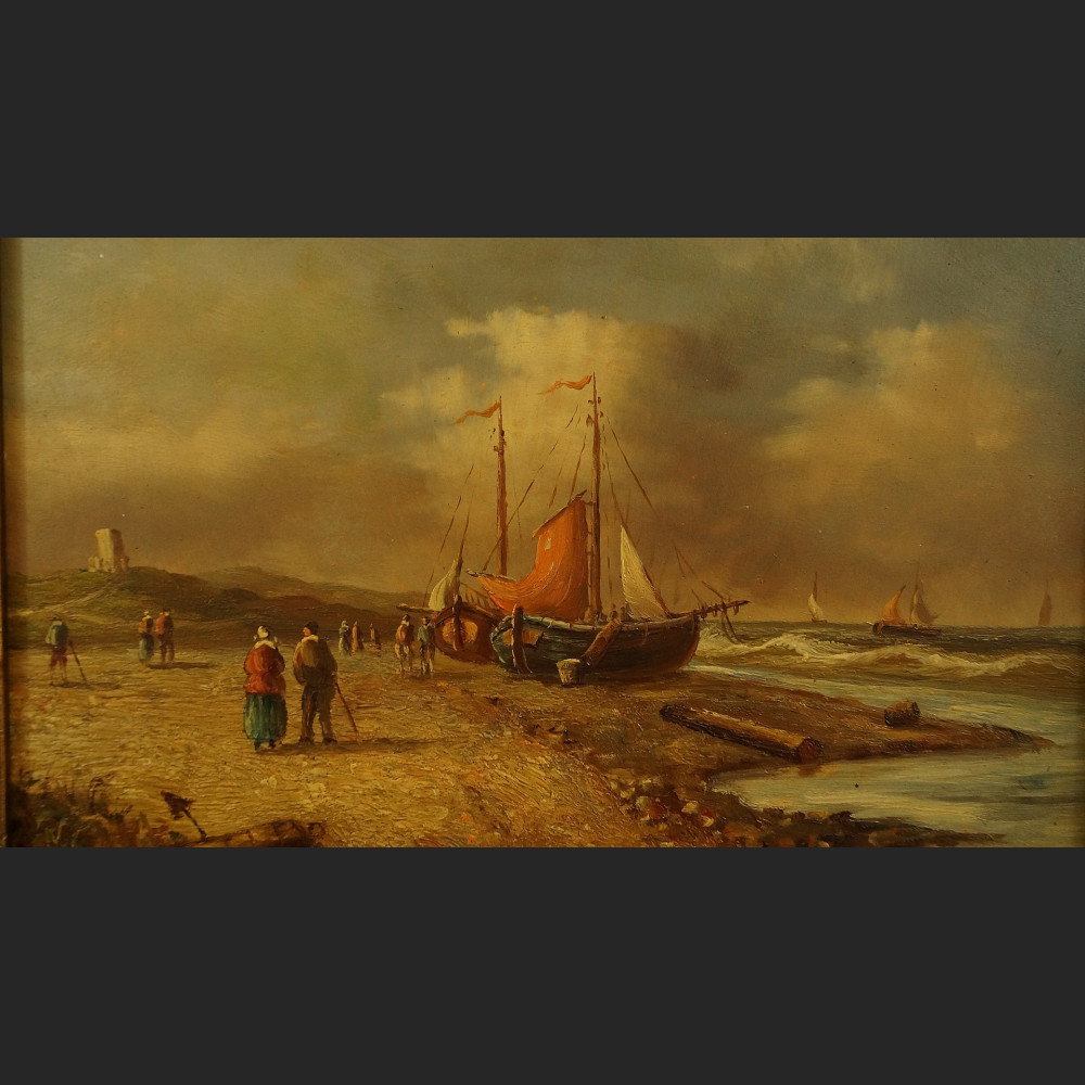 Obraz brzeg morza flamandzkie malarstwo Obraz brzeg morza flamandzkie malarstwo