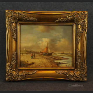 Obraz brzeg morza flamandzkie malarstwo 