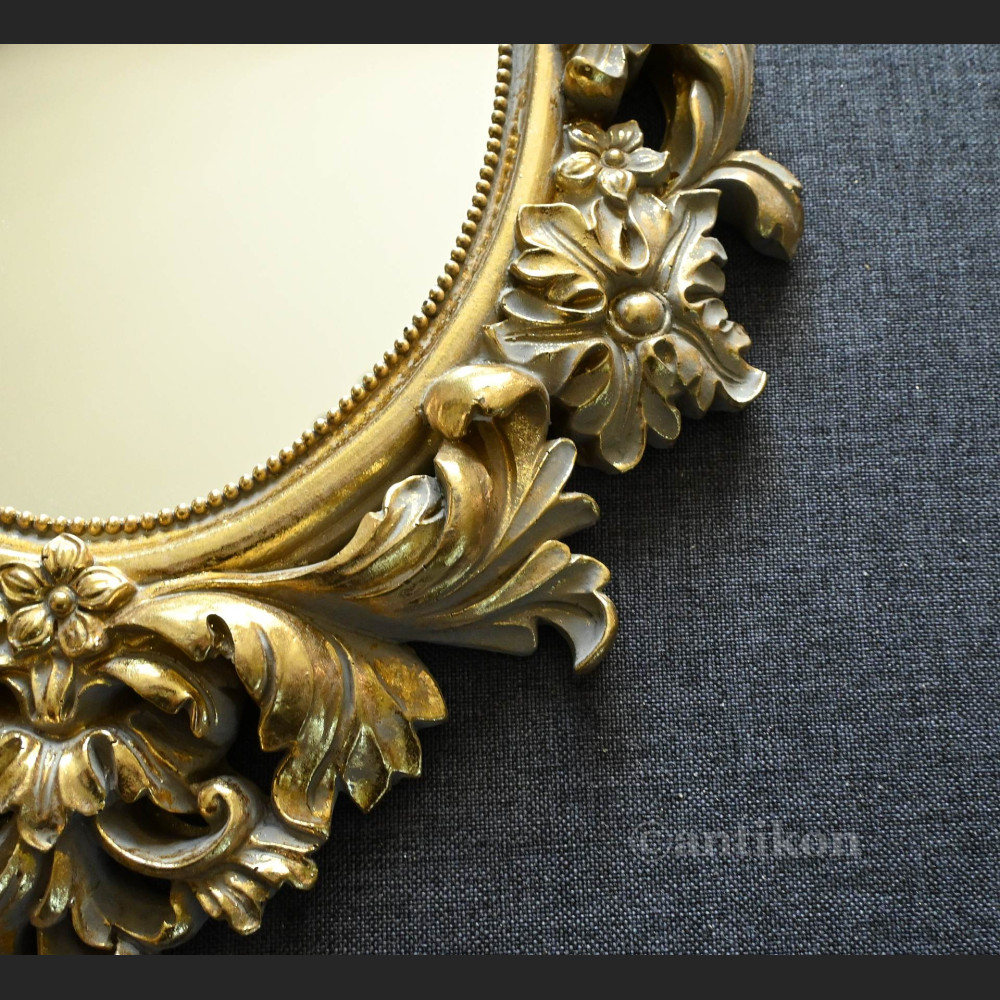 Lustro złote z aniołami owalne Lustro złote z aniołami owalne