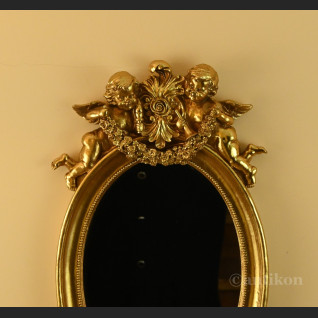 Lustro stylowe z aniołami owal Lustro stylowe z aniołami owal