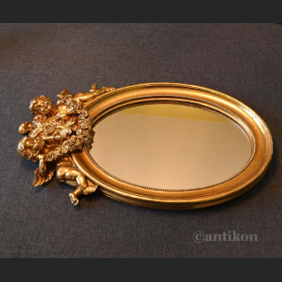 Lustro stylowe z aniołami owal Lustro stylowe z aniołami owal