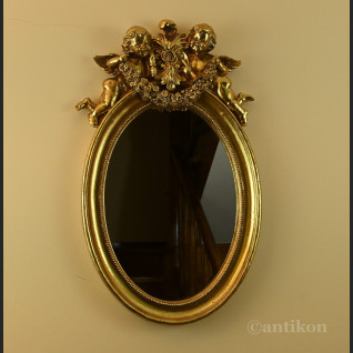 Lustro stylowe z aniołami owal Lustro stylowe z aniołami owal