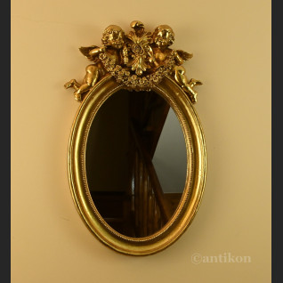 Lustro stylowe z aniołami owal Lustro stylowe z aniołami owal