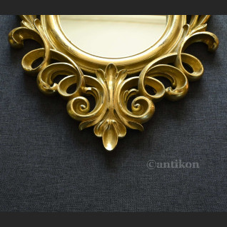 Lustro ozdobne z aniołkami w złotej ramie  Lustro ozdobne z aniołkami w złotej ramie