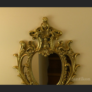 Stylowe lustro w złotej ramie  Stylowe lustro w złotej ramie