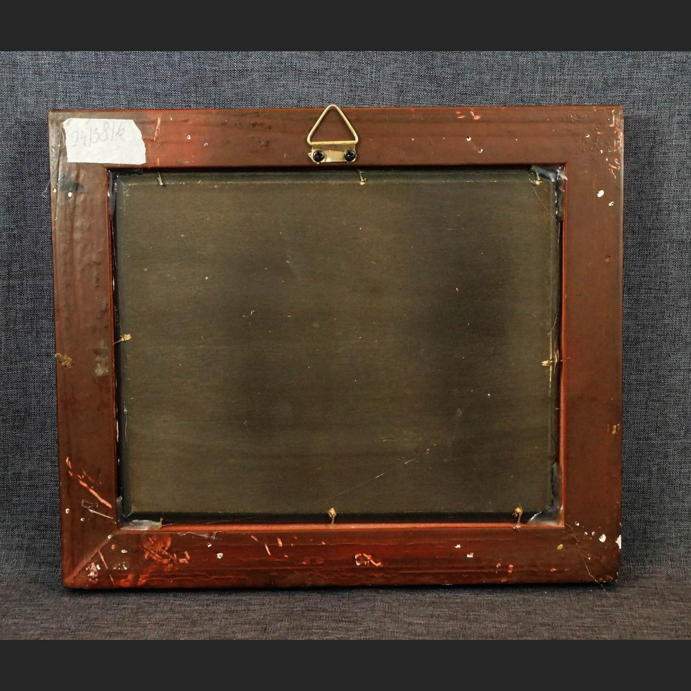 Wiejski widok z wiatrakami obraz w ramie 