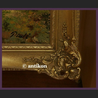 OGROMNY STARY OLEJ NA DESCE ŚLICZNY PEJZAŻ Z BRZOZAMI SYG. OGROMNY STARY OLEJ NA DESCE ŚLICZNY PEJZAŻ Z BRZOZAMI SYG.