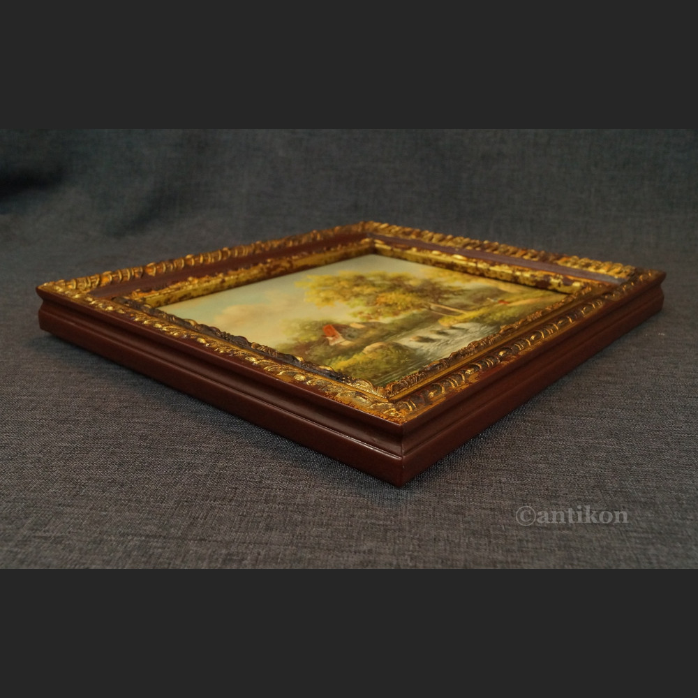 Sielanka wiejska obraz z wodospadem  Sielanka wiejska obraz z wodospadem