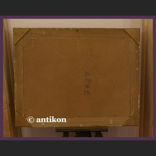 OGROMNY STARY OLEJ NA DESCE ŚLICZNY PEJZAŻ Z BRZOZAMI SYG. OGROMNY STARY OLEJ NA DESCE ŚLICZNY PEJZAŻ Z BRZOZAMI SYG.