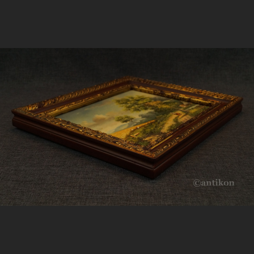 Żniwa obraz olejny na desce  Żniwa obraz olejny na desce