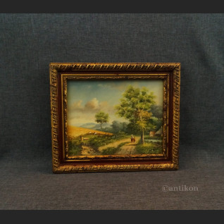 Żniwa obraz olejny na desce  Żniwa obraz olejny na desce