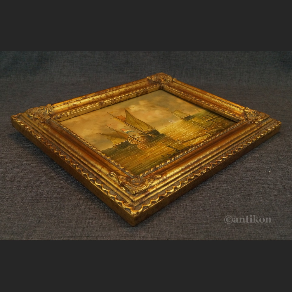 Obraz łodzie wracające z połowu 