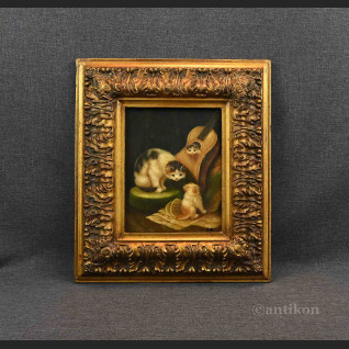 Obraz muzykujące koty z gitarą Obraz muzykujące koty z gitarą