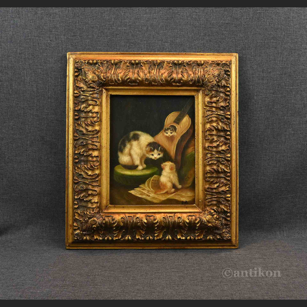 Obraz muzykujące koty z gitarą Obraz muzykujące koty z gitarą